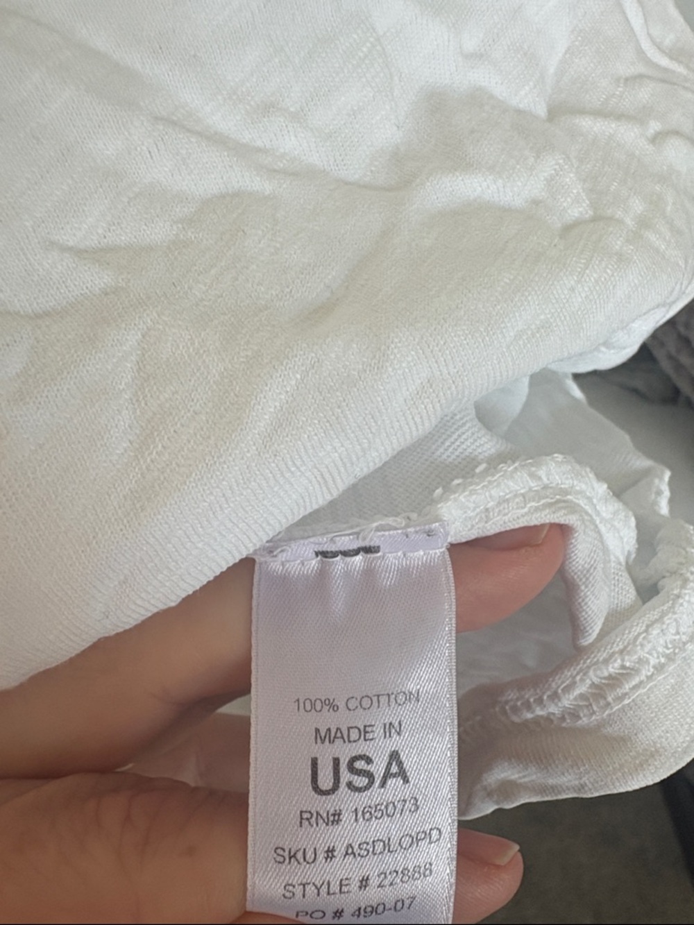 fresh produce White Mini Tshirt Dress with pockets 100% cotton XL - Picture 3 of 5